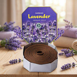 Premium Calming Lavender Scented Incense Coils Darshan Long-Lasting Formula <b>Home</b> Comfort Room Fragrance Mosquito Repellent - Product Image 4
