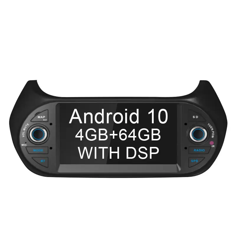LJHANG 10 1 Rádio Do Carro um din Android Estéreo Multimídia Para Citroen Nemo Peugeot Fiat Fiorino Qubo Bipper GPS Navegação DSP carplay