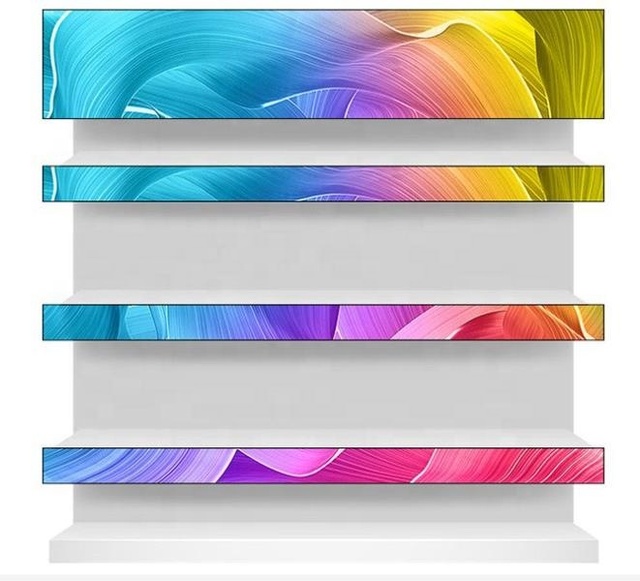P1.25 Cob Smart Shelves Led Display Signage HD Led Shelf Displays for Supermarket