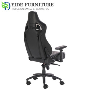 Nouvelle conception <span class=keywords><strong>2023</strong></span>, siège de <span class=keywords><strong>jeu</strong></span> pour ordinateur noir, siège de bureau ergonomique pivotant réglable en cuir - Product Image 5