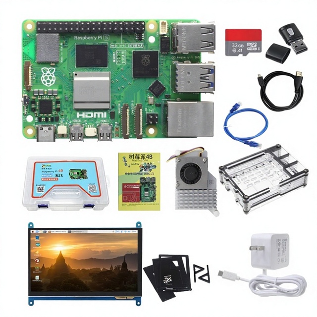 New Original Raspberry Pi 5 MODEL 4GB 8GB RAM BCM2712 Linuxcomputer Instock Raspberry Pi 5 7 Inch Screen Kits Development Board