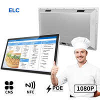 Pantalla de 24 pulgadas para pedidos en cocina, compatible con Android 13/14 y con varios sistemas KDS y CMS