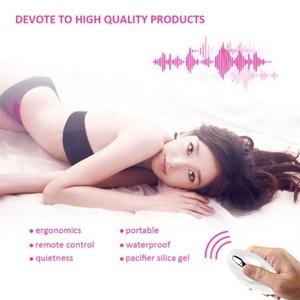 Pabrik grosir isi ulang mainan erotis nirkabel Remote pasangan menggoda memakai pakaian dalam bergetar celana Vibrator telur - Product Image 5