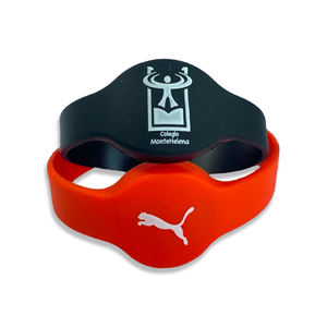 Logotipo personalizado 13,56 MHz RFID grabable impermeable silicona pasiva pulsera personalizada pulseras - Product Image 1