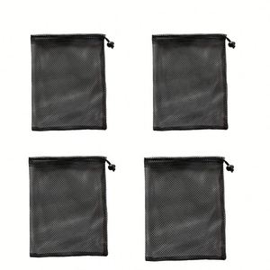 Sac en tissu maillé de grande taille 30x40cm, sac en maille de nylon personnalisable, pochette réutilisable, à utiliser pour le tennis, le basketball, les équipements sportifs - Product Image 1