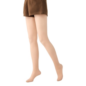 Leggings Termici BONAS da Donna, Colore Nude, Primavera-Autunno, in Nylon Vintage, Tinta Unita, Vita Media, Lunghezza Midi, Foderati in Pile, Velluto Spesso - Product Image 5