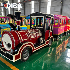 Công viên giải trí tàu điện không đường ray xe lửa trẻ em cưỡi trung tâm mua sắm xe lửa để bán - Product Image 3