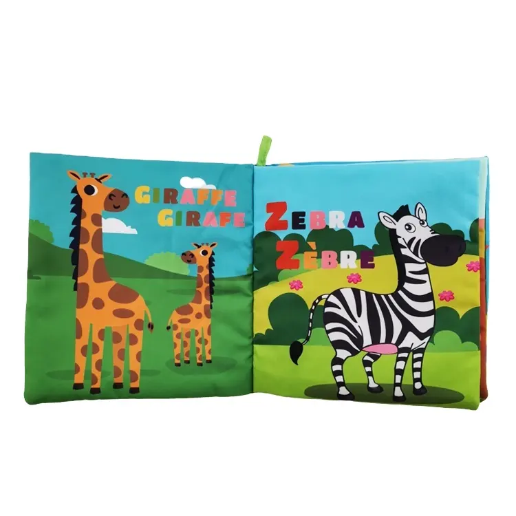Cheap Price Sale Custom Baby Toys Fabric Toys Babies Animals Soft Cloth Book Cloth Busy Book Cloth Book