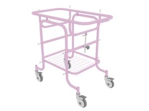 Lit médical réglable pour bébé avec 10 positions d'inclinaison et 4 roulettes, lit d'hôpital pédiatrique en plastique ABS pour usage hospitalier - Product Image 3