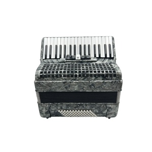 Acordeón de Teclado de Piano Profesional SEASOUND de 34 Teclas y 72 Bajos JP3472B OEM Gris Madera Roja Portátil 5 Registros Cromático - Product Image 3