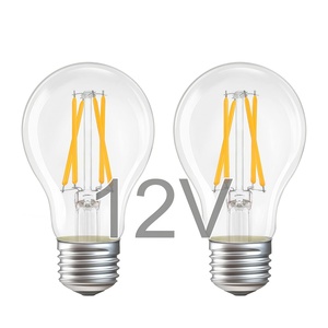 Bóng đèn <span class=keywords><strong>LED</strong></span> sợi đốt kiểu Edison cổ điển, có thể điều chỉnh độ sáng, chân E26 E27 B22, 12V 24V, 4W 6W, ánh sáng trắng ấm, B12, A60, CRI80, 1200 Lumen - Product Image 1