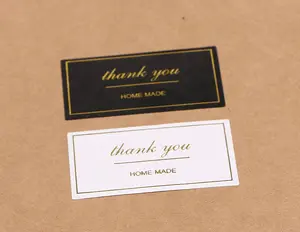 Наклейка самоклеящаяся декоративная подарочная запечатывающая наклейка Золотое Тиснение Стиль спасибо коробка для выпечки бумажная этикетка наклейка