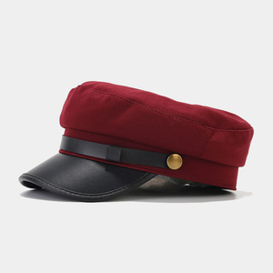 الخريف جديد في الهواء الطلق عارضة الرجعية مخصص قبعات قباقيب الرجال النساء أزياء الشارع شقة بحار قبعة الكابتن - Product Image 6