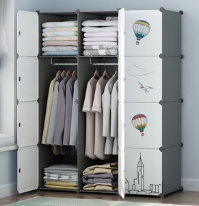 Nhà Máy Bán Buôn Trực Tiếp Nhựa Thương Mại Tủ Quần Áo Có Thể Gập Lại Tự Làm Lưu Trữ Tủ Phòng Ngủ Tổ Chức Đồ Nội Thất - Product Image 3