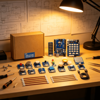 Kit de Inicio Zetok de Alta Calidad Compatible con UNO R3, Componentes Completos, Ideal para Educación y Proyectos DIY