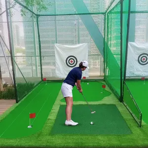 Vendita calda pratica di Golf Indoor che guida la rete che colpisce la gabbia simulatore di Golf Net attrezzatura da allenamento per colpire la gabbia