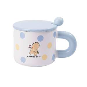 High Quality Custom Modern <b>Cute</b> Cartoon <b>Bear</b> Rabbit Dog Office Drinking Stoneware Ceramic Mug Business Gifts Reusable Food Safe - Product Image 5