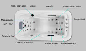 Vasche idromassaggio per una persona vasca idromassaggio vasca idromassaggio 1 uomo prodotti per massaggi caldi e spa piccola vasca idromasaggio jacuzzis hot tube - Product Image 6