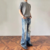 Jeans sur mesure pour hommes, coupe ample et très ample, fabriqués sur mesure
