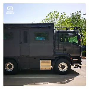 럭셔리 자유 야외 캠핑 트럭 캠핑카 맞춤형 완전 가구 원정 트럭 캠핑카 4x4 판매