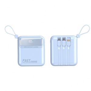 Dual Fast <b>Charger</b> 10000Mah Power Bank PD22.5W 1A Output Display Black Color Free Logo Print CE ROHS Certified Portable <b>Cable</b> - Product Image 2