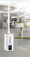 Humidificateur à impulsion à brume froide >5,0 L grande capacité, usage industriel, écran tactile, télécommande, faible bruit <36 dB pour hôtel
