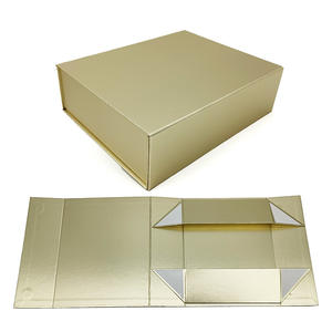 Exquisite Recycled Materials <b>Magnet</b> Box Embossing Ribbon Closure Packaging Black <b>Magnet</b> Flap Clothing for Christmas Promotional - Product Image 4