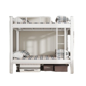 Letto a castello con struttura in ferro doppio, addensato, alto e basso, letto di scuola con struttura metallica in ferro strizzante - Product Image 6