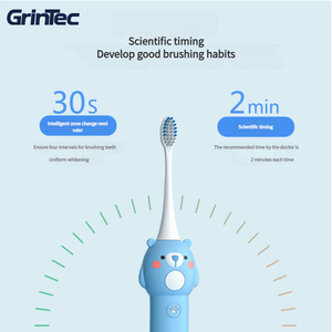 Brosse à dents électrique vibrante sonique pour enfants, prix compétitif, type-c, étanche IPX7, brosse à dents intelligente mignonne, OEM - Product Image 3