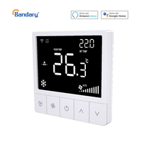 Thermostat intelligent programmable Tuya Wifi numérique pour ventilo-convecteur modulant 2 ou 4 tuyaux, compatible Modbus RS485, pour la régulation de la température en pièce