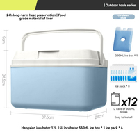 Glacière isotherme portable haute capacité et durable pour la conservation de la glace, idéale pour les fruits de mer, la viande, les fruits, les restaurants et la restauration
