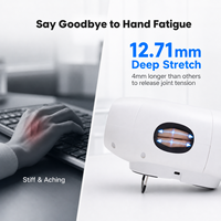 Masseur de main portable sans fil, étirement des doigts, airbag chauffant, 6 modes, 6 intensités, 3 niveaux de chaleur, rechargeable par type C, 3000 mAh