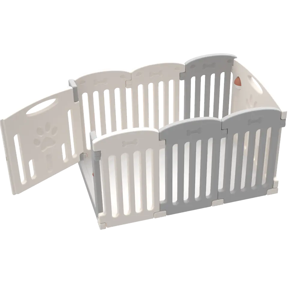 ABST petpartner Portable Foldable Puppy dog pet kennels cages Plastic Pet Playpen