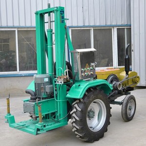 HF100T tractor mounted deep hole rock 24Kw railer type water well drilling machines tractor water drilling machine