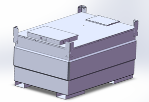 Noodgenerator 2000l Brandstof Kubus Dubbellaags 5Mm Staal - Product Image 2