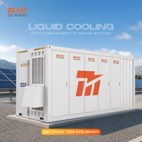 MATE Tout-en-un 3MWh 5MWh Conteneur BESS LiFePO4 refroidi par liquide UL avec 6000 cycles IP55 Stockage de batterie évolutif pour ferme solaire