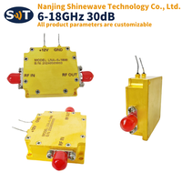 Modul Penguat RF Kebisingan Rendah 6-18GHz 30dB Gain, Nilai Kebisingan 3dB untuk Dirgantara, Pertahanan & Radar EW, Dapat Disesuaikan
