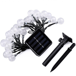 Vente chaude Solaire LED Chaîne Lumières De Noël En Plein Air Boule De Cristal Décorations de Jardin Patio Arbres D'éclairage - Product Image 6