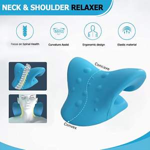 Oreiller de Massage Ergonomique 2022 pour Traction Cervicale, Extenseur de Cou et Relaxant d'Épaule, Soulagement de la Douleur Chiropratique - Product Image 4