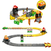Jouets de construction magnétiques EPT, circuit de voitures dinosaures, jeu de course de voitures, blocs de construction pour enfants