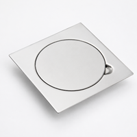 Drain de sol linéaire moderne en acier inoxydable SUS304 avec insert de carrelage invisible pour salle de bain de luxe