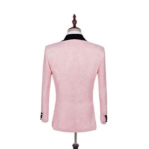 <span class=keywords><strong>Costume</strong></span> <span class=keywords><strong>bespoke</strong></span> pour hommes, fait-main, tout nouveau design sur-mesure, personnalisé, de haute qualité, bordeaux, rose, 2020 - Product Image 2