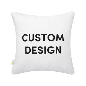 Housse de coussin personnalisée 45x45CM, douce, imperméable, 100% polyester, motif floral moderne, peluche, logo imprimé numériquement, pour la maison et l'hôtel - Product Image 6