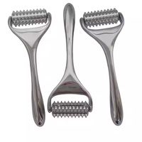 Masajeador Facial y Corporal de Acero Inoxidable, Rodillo Reafirmante y Adelgazante, Dispositivo de Belleza Facial Portátil, Cuidado de la Piel, Gua Sha