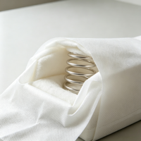Pabrik Grosir Kain Nonwoven Spunbond PP Bahan Baku Putih 50-70gsm untuk Pegas Sofa
