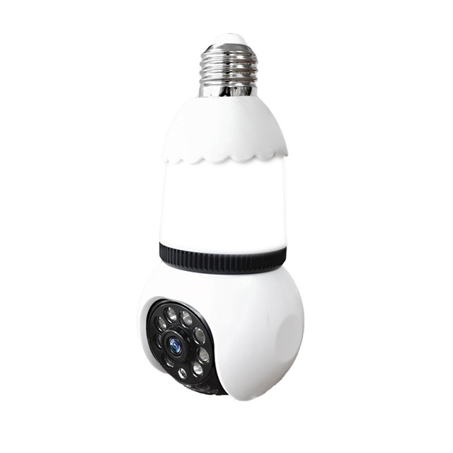 CCTV Wireless WiFi Security Light Bulb 360 Degree Ptz Security Camera Lamp Motion Detection