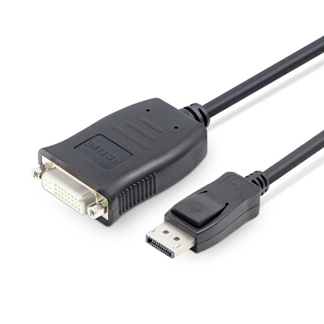 Mini DP DisplayPort to DVI Cable Adapter to Female ACTIVE Cable Converter for MacBook Pro AiMini TV Laptop Projector
