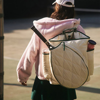 Damen Tennis Padel Pickleball Schlägertasche Wasserdichtes Polyester Leichtgewichtige Gesteppte Modische Accessoire-Tasche