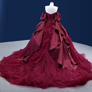 Jancember 222190 Formelle Rouge Modeste Satin Partie Élégante Robe De Soirée Robes - Product Image 5