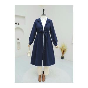 Magnifico cappotto in Cashmere con lacci a Tunnel